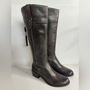 New Emanuele Crasto Italian Leather  Boots Down Brown Size 9